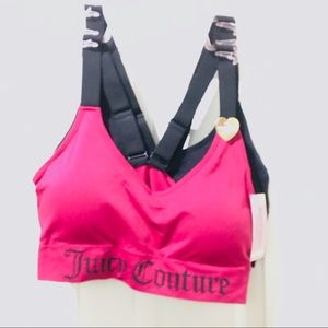 Two Juicy Couture sports bras size Large